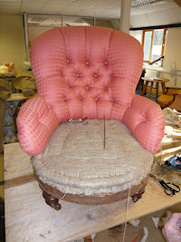 Reupholstered
